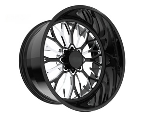 Rines KYKY Tipo 24x14 22x12 26x14 Pulidos con Borde Profundo, Rines Forjados para Camionetas, Rines Personalizados para Ford F250, Chevy Silverado, RAM 1500 - Product Image 5