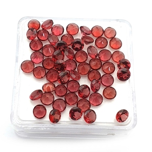 Natural Red <b>Garnet</b> Round Cut Faceted Loose Gemstones For Jewelry Making 4.5mm IGI Certified Mozambique Round <b>Garnet</b> Stone Bulk - Product Image 6