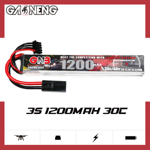GNB GAONENG 1200MAH 3S 11.1V 30C 60C RC LiPo แบตเตอรี่แอร์ซอฟท์มินิทามิยะคอนเนคเตอร์ - Product Image 2