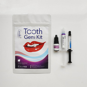 <span class=keywords><strong>Mejor</strong></span> Precio 18K Gold Tooth Gem Swarovski Jewelry Tooth Gem Set Fabricantes Gold Plated Tooth Gem Adhesive Kit - Product Image 6