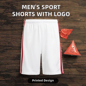 Short de sport décontracté taille moyenne pour hommes Unique XXS toile impression à chaud XL motif Logo respirant tricoté en gros fermeture à cordon - Product Image 2