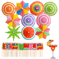 100 pièces/sac Drapeaux de pics à cocktail pour fêtes et festivals, décorations alimentaires pour cocktails, desserts et garnitures de gâteaux pour la décoration de buffets de fêtes
