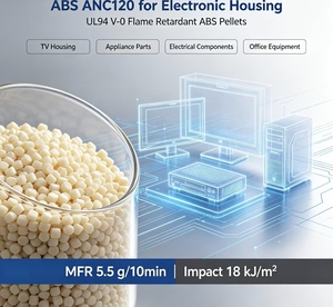 Granulés de matière première vierge ABS ANC120, résistants aux chocs et au feu, pour les boîtiers d'appareils électriques et de téléviseurs - Product Image 5
