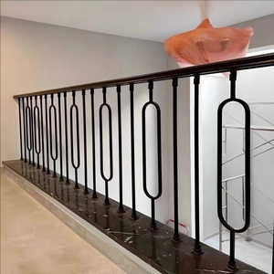 Lan can cầu thang hiện đại, tay vịn cầu thang hiện đại, tay vịn cầu thang, tay vịn thép hình vuông, phụ kiện tay vịn - Product Image 2