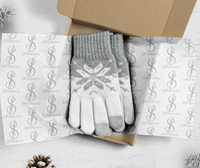 Papier de soie imprimé personnalisé avec Logo de l'entreprise, emballage noir et blanc pour vêtements