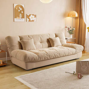 Modern Cloud <b>Sofa</b> Bed 3 Seater <b>Sleeper</b> Couch Fabric Upholstered Foam Filled Wood Frame for Living Room Apartment - Product Image 4