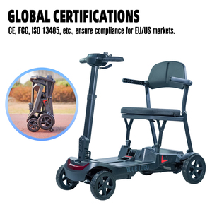 Scooter Eléctrico Plegable <span class=keywords><strong>para</strong></span> Personas Mayores y con Discapacidad |   Scooter Eléctrico Portátil de 4 Ruedas <span class=keywords><strong>para</strong></span> Centros de Cuidado y Viajes Diarios - Product Image 1