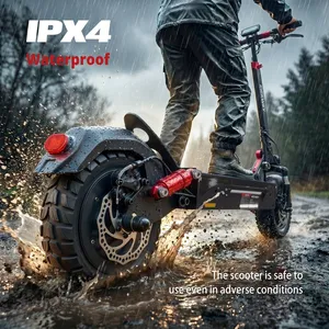 Kickwey สกู๊ตเตอร์ไฟฟ้าพับได้ <span class=keywords><strong>T4</strong></span>มือโปร1000W off-road 48V 20Ah 45กม./ชม. ช่วงล่างคู่60-80กม. - Product Image 6