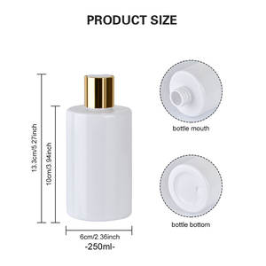 Bouteilles de shampooing Offre Spéciale vides 100ml 150ml 250ml 500ml Récipient en plastique PET avec capuchon supérieur à disque Bouteilles de lotion en gel pour cheveux - Product Image 4