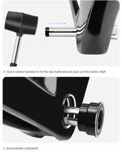 Herramienta de extracción de rodamientos a presión de bicicleta RIDERACE, removedor de copa de soporte inferior BB para BB86 PF30 BB92, herramientas de reparación de bicicletas - Product Image 3