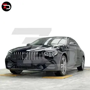 2021To 2023 Plastic Material E63 AMG Body Kit For Bens E Class W213 LCI Front Bumper Rear Diffuser Hood Fender Exhaust Pipe