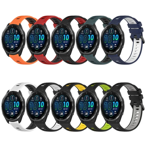 Correa de Reloj de Silicona de Doble Color Upro de 18 mm, 20 mm, 22 mm, Correa de Muñeca Inteligente para Garmin Forerunner 265 265s /venu3 Vivoactive5 - Product Image 6