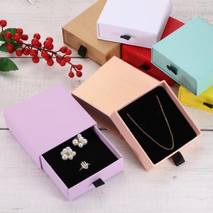 Boîte d'emballage flottante épaissie en papier kraft avec logo personnalisé estampé à chaud et pellicule PE pour boucles d'oreilles, lunettes et bracelets - Product Image 2