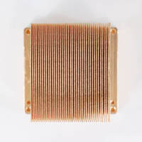 Custom profil aluminium Skived Fin komputer GPU Power Supply tembaga pendingin air Heatsink