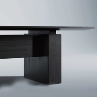 Bureau de direction modulaire moderne en MFC/MDF avec prise de courant magnétique pour mobilier de bureau de PDG/directeur