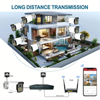 Système de surveillance 16 canaux 5MP XVR AHD avec vision nocturne couleur et audio bidirectionnel