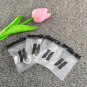 Custom Logo Design Reusable PVC <b>Plastic</b> Jewelry Ring Packaging <b>Zipper</b> <b>Bag</b> - Product Image 5