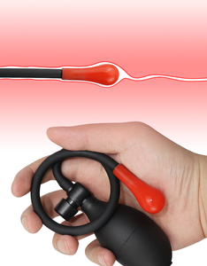 Plug Anal Inflável Vermelho Mini Massageador Prostático e Expansor para Homens Brinquedos Sexuais Anais - Product Image 6
