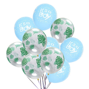 12inch bé bóng bay tắm của nó một cậu bé nó là một cô gái bóng bay cao su Giới tính tiết lộ Helium Ballon sinh nhật đảng trang trí - Product Image 5