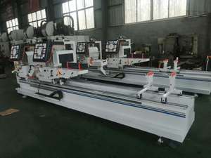 Máquina de Corte de Aluminio CNC de Doble Cabezal de 5800W y 380V con Ángulo de Corte de 45 Grados para Fabricación de Ventanas y Puertas - Product Image 4