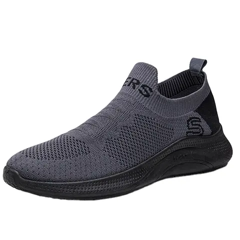 Nicecin Logo Custom Latest Men Sneakers Comfortable Flat Sole Casual Shoes for Men Sport Breathable Mesh Running Shoes