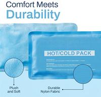 Packs de gel réutilisables chauds et froids – 4 grands packs de gel – Solution de traitement chaud et froid pour les blessures 10 x 5 pouces