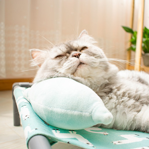 Pet <b>Portable</b> <b>Bed</b> Rectangle Oxford Fabric Elevated Breathable Detachable Washable Indoor Summer Cat Dog <b>Bed</b> - Product Image 3