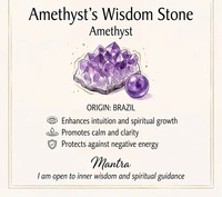 Bracelet en perles de quartz améthyste bohème de 8 mm G&G Wholesale, bracelet de guérison en cristal, bijoux spirituels en gros