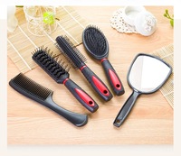 5er-Pack Kamm bürstenset mit Spiegel Haar bürsten halter Profession eller Massage kamm Kosmetisches Haarstyling-Werkzeugset