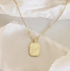 Paslanmaz Çelik 14 Ayar Altın Aşk Kolyesi Yuhanna 3:16 Hristiyan Takı Vaftiz Komünyon Hediyesi İnanç İbraniler 11:1 Kutsal Yazı Takı - Product Image 4