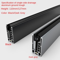 Rampe de balcon en alliage d'aluminium à rainure en U, fixation latérale, pour escaliers et terrasses, avec conception duplex, DIY, garantie 5 ans