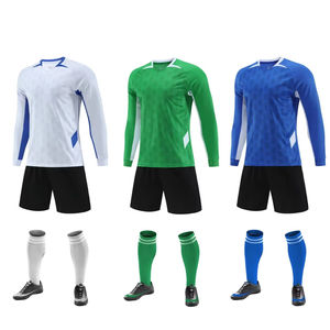 Maglie da Calcio 2026 per Bambini e Uomini a Maniche Lunghe, Kit Completo Personalizzabile, Uniforme da Calcio Economica all'Ingrosso - Product Image 1