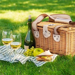 Cestino Da Picnic Per Articoli La <span class=keywords><strong>Casa</strong></span> Mini Con Del Panel 10 Cestini In Salice <span class=keywords><strong>Rosa</strong></span> Chiaro Refrigeratore Cesto Di Vimini - Product Image 3