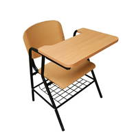 Chaise d'étudiant en bois avec tablette d'écriture, très vendue