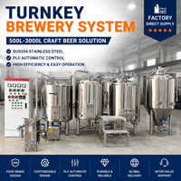 Equipo de Microcervecería Comercial de 200L, Cervecería y Fermentador de Acero Inoxidable, Proyecto Llave en Mano para Cervecerías y Empresas en Creación