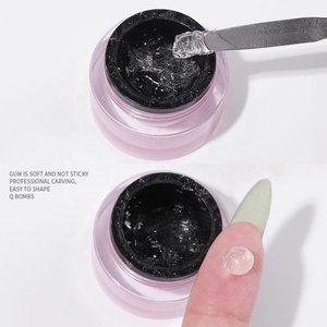 Couleurs de gel d'ongles de constructeur solide Gel dur de construction solide non collant pour ongles Gel d'extension d'ongles de modélisation solide 3D longue durée - Product Image 4