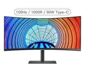 三星S34A650UBC 34 "UWQHD 3440x1440 1ms 100Hz HDR10 DisplayPort FreeSync高级曲面游戏显示器批发