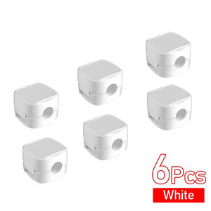 Clips magnéticos para teléfono, soporte de cable ajustable suave para debajo del escritorio, gestión de cables, soporte organizador de cables - Product Image 5