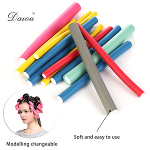 Vente directe usine – Bigoudis souples et flexibles en mousse personnalisés, 6 pièces/sac, sans chaleur, pour femmes - Product Image 2
