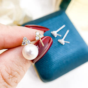 ชุดเครื่องประดับแฟชั่นเงินแท้ S925 และทองคำ พร้อมอุปกรณ์ DIY สำหรับไข่มุกและจี้ พร้อมฐานเปล่า 9329 - Product Image 3