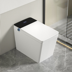 Toilette intelligente moderne et économique, cuvette carrée, évacuation en S, télécommande pour <span class=keywords><strong>salle</strong></span> <span class=keywords><strong>de</strong></span> <span class=keywords><strong>bain</strong></span>, applicable aux hôtels - Product Image 1