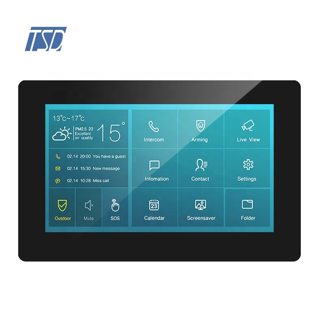 HMI Serial Solution 800x480 LCD Touch Screen UART Interface 7'' TFT LCD Module