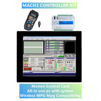 Kit completo de sistema de controlador CNC WiXHC Mach3, pantalla táctil de 15 pulgadas, ordenador Industrial y Mpg inalámbrico y tarjeta de movimiento del controlador