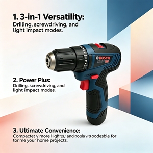 Trapano Elettrico <span class=keywords><strong>Bosch</strong></span>-GSB 12V-30 Professional, Avvitatore Senza Fili, Multifunzione, per Uso Domestico, Cacciavite, Fai-da-Te - Product Image 4