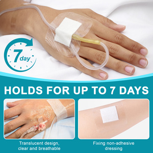 ELAIMEI แผ่นปิดแผลใสแบบกันน้ำ 50 ชิ้น สำหรับว่ายน้ำ อาบน้ำ ปิดแผลหลังผ่าตัด หรือปิดแผลสำหรับสายให้น้ำทางหลอดเลือดดำ - Product Image 6