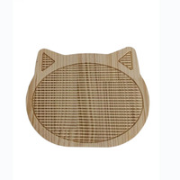 Griffoir pour chat en bois massif naturel, sans poussière, outil d'affûtage des griffes, style japonais, durable, couleur bois naturel