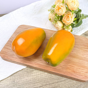 Modelo de Papaya Artificial, Adornos de Frutas Realistas para Decoración del Hogar, Fruta Simulada - Product Image 4