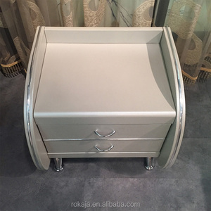 Cheap Hotel <strong>Bedside</strong> <strong>Tables</strong> Modern <strong>Silver</strong> Wooden <strong>Bedside</strong> <strong>Table</strong> Nightstands Bedroom Furniture Set - Product Image 3
