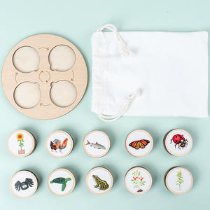 Hoye Crafts Nouveau Kit de l'Évolution de l'Organisme, Jeu d'Autocollants DIY Éducatif, Jeu d'Association, 10 Créatures, Tableau de l'Évolution de l'Organisme Montessori - Product Image 3
