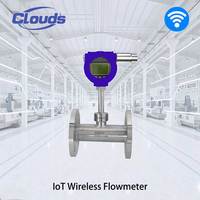 Débitmètre numérique sans fil à diffusion thermique Clouds pour gaz, 4G NB-IoT LoRa, sans chute de pression, pour air comprimé, IP65